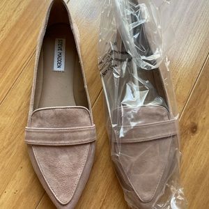 Steve Madden Jainna Tan Suede Loafers 8.5 NEW